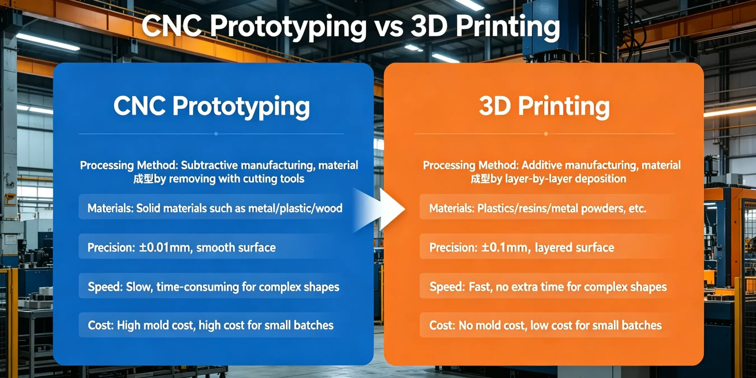 CNC Prototyping vs 3D Printing